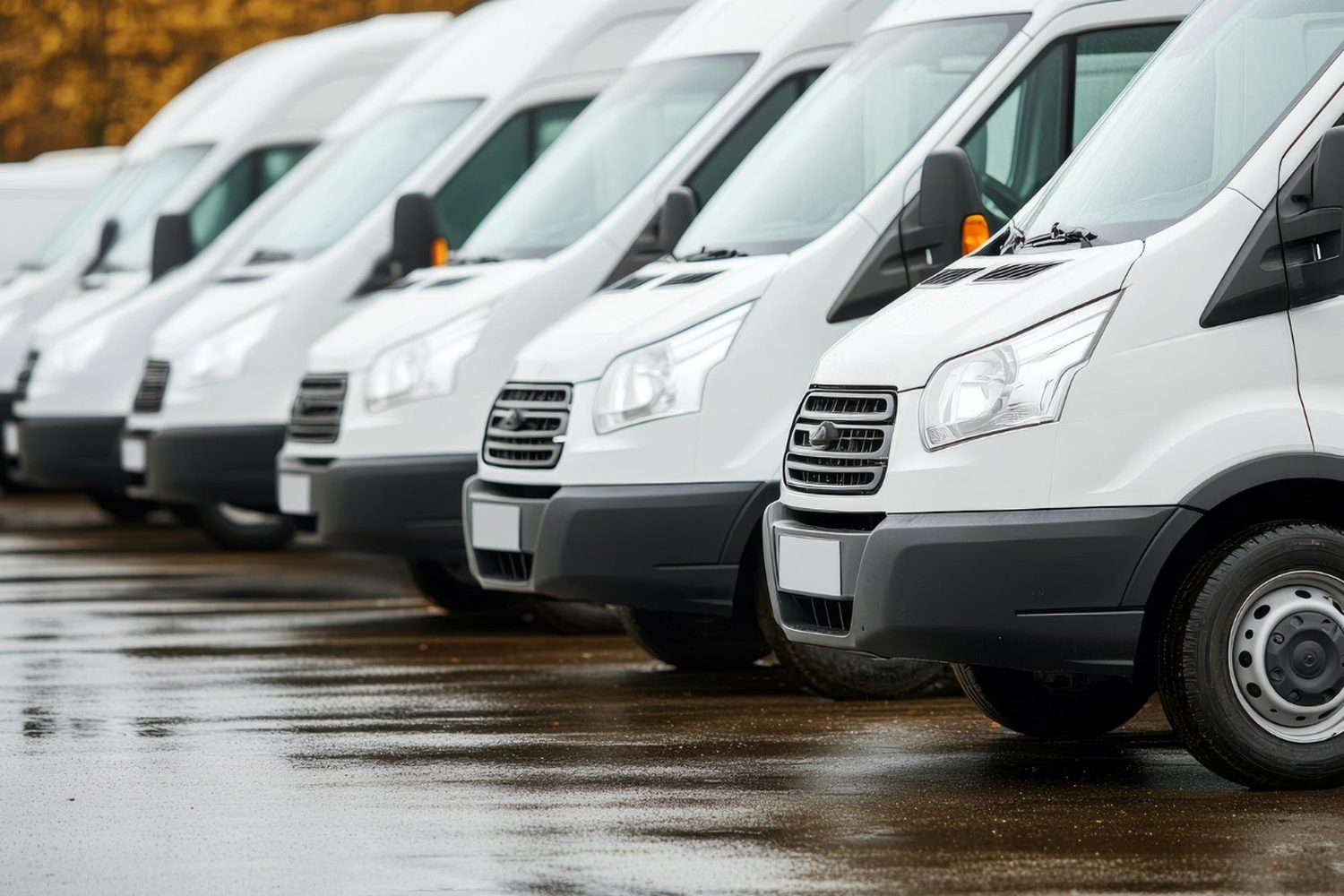 Flotte de véhicules utilitaires d'entreprise